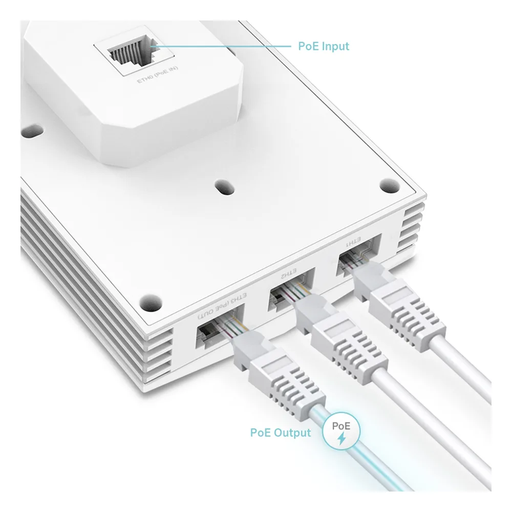 Punto de Acceso Omada / Wi-Fi 6 AX3000 MU-MIMO 2x2 / Alta Densidad de Usuarios / Configuración por Controlador o Stand-Alone / Para Montaje en Techo/pared / Alimentación PoE+ – vista 4