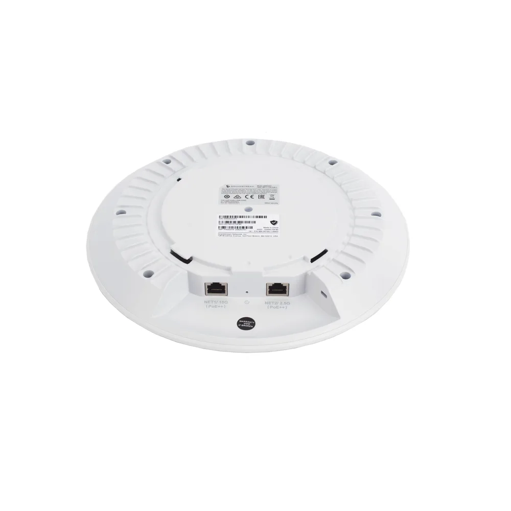 Punto de Acceso Wi-Fi 7 Empresarial BE21000 / Throughput 21 Gbps Inalámbrico / MU-MIMO 4x4:4 (5GHz y 6GHz) / 768 Clientes Simultáneos / Puerto 10G PoE++ y 2.5G / MLO - 4096 QAM - Multi-RU / Gestión Integrada 50 APs / BLE 5.3 / Cobertu – vista 10