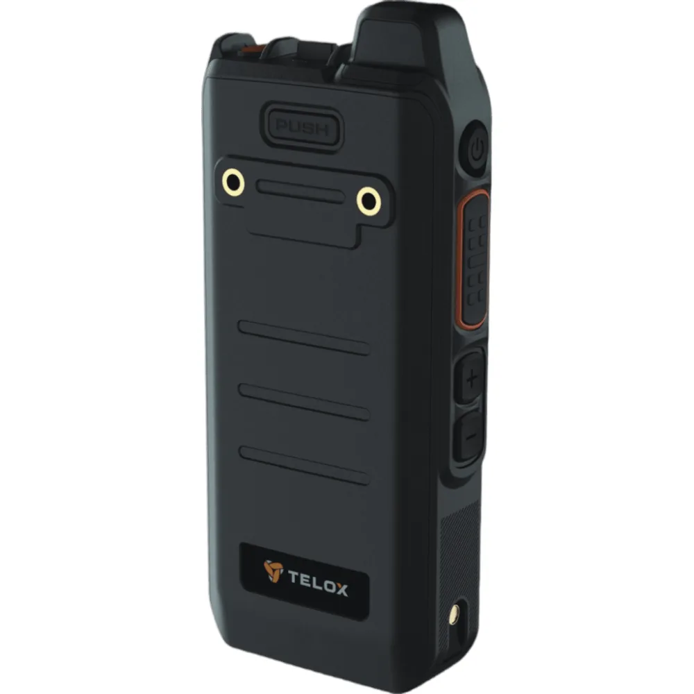 Radio PoC LTE TELOX MT100 / Tamaño de Bolsillo 113 mm / Audio 3W / IP54 / Batería 4000 mAh / Doble SIM LTE Cat.4 / Pantalla 1.77" / Android 8.1 / Compatible TASSTA – vista 7