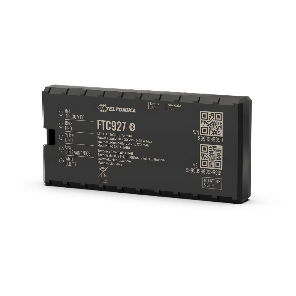 Rastreador GPS Vehicular 4G LTE Cat 1 / Precisión GNSS Mejorada / Dead Reckoning / Bluetooth® 5.4 LE / Detección de Jammer y Bloqueo Remoto / Compatibilidad con Beacons y Eye Sensor / Batería de Respaldo 170 mAh – vista 3