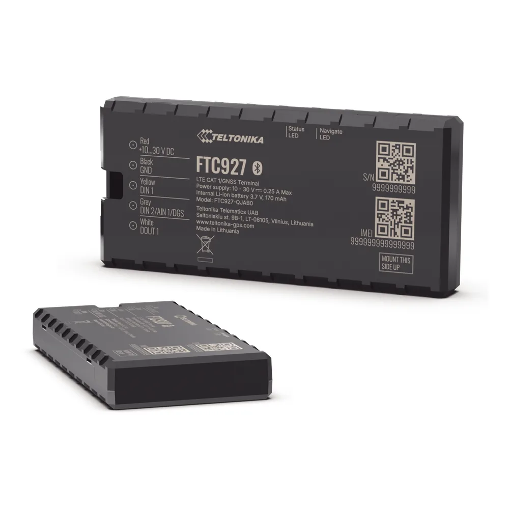 Rastreador GPS Vehicular 4G LTE Cat 1 / Precisión GNSS Mejorada / Dead Reckoning / Bluetooth® 5.4 LE / Detección de Jammer y Bloqueo Remoto / Compatibilidad con Beacons y Eye Sensor / Batería de Respaldo 170 mAh