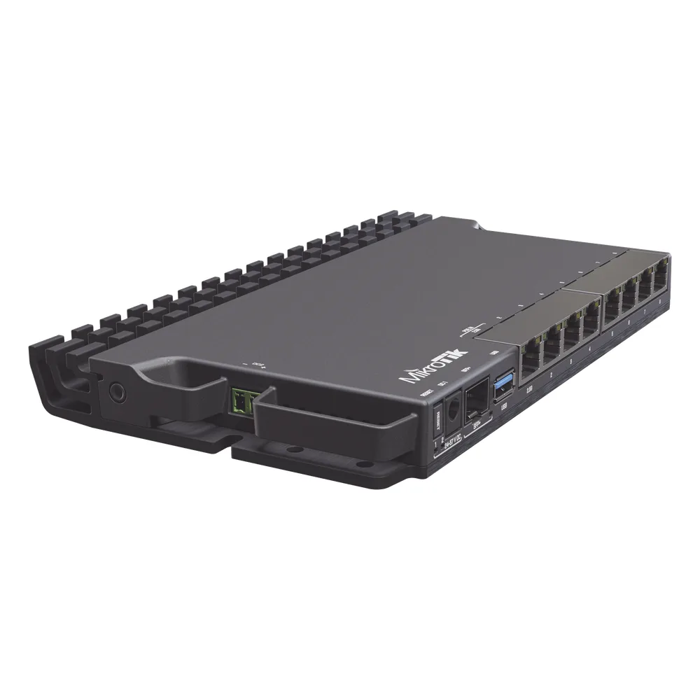 (RB5009UG+S+IN) RouterBoard, CPU 4 Núcleos, 8 Puertos Gigabit, 1 SFP+, Solo RouterOS v7 – vista 2
