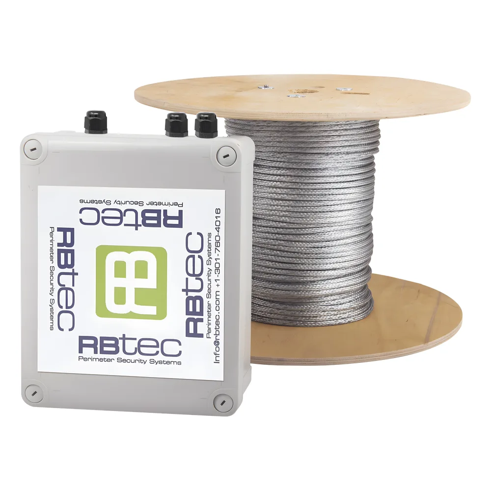 RBTEC IRONCLAD IROC1Z250V2 / Cable Sensor Perimetral Blindado / 75 m (246 ft) / 1 Zona / Deteccion por Vibracion / Sin Falsas Alarmas / Tarjeta LPU400 / Calibracion por Software