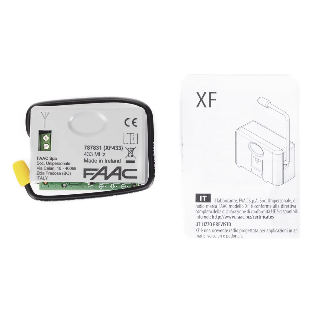 Receptor inalámbrico XF 433 para operador FAAC S418 – vista 9