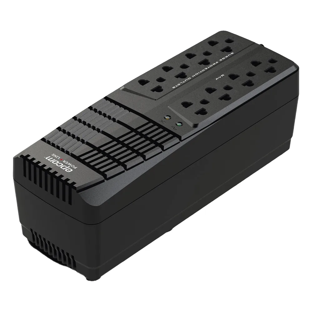 Regulador de Voltaje 1000 VA-500 W /  4 Contactos con AVR / 4 Contactos con Supresor de Picos / Protección RJ11 – vista 2