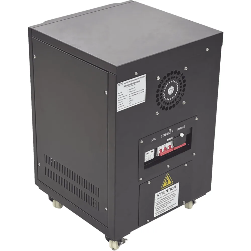 Regulador de Voltaje Industrial Split Phase Ferrorresonante 7.5 kVA/7.5 kW 220 V / Entrada 176-264 V Vca / Salida 215.6-224.4 Vca – vista 3