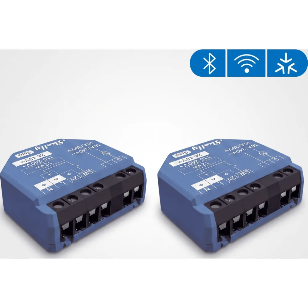 Relevador inalámbrico inteligente 16A, 110-230 V, 1  salida de contacto seco, compatible con asistente de voz Alexa, Google Home