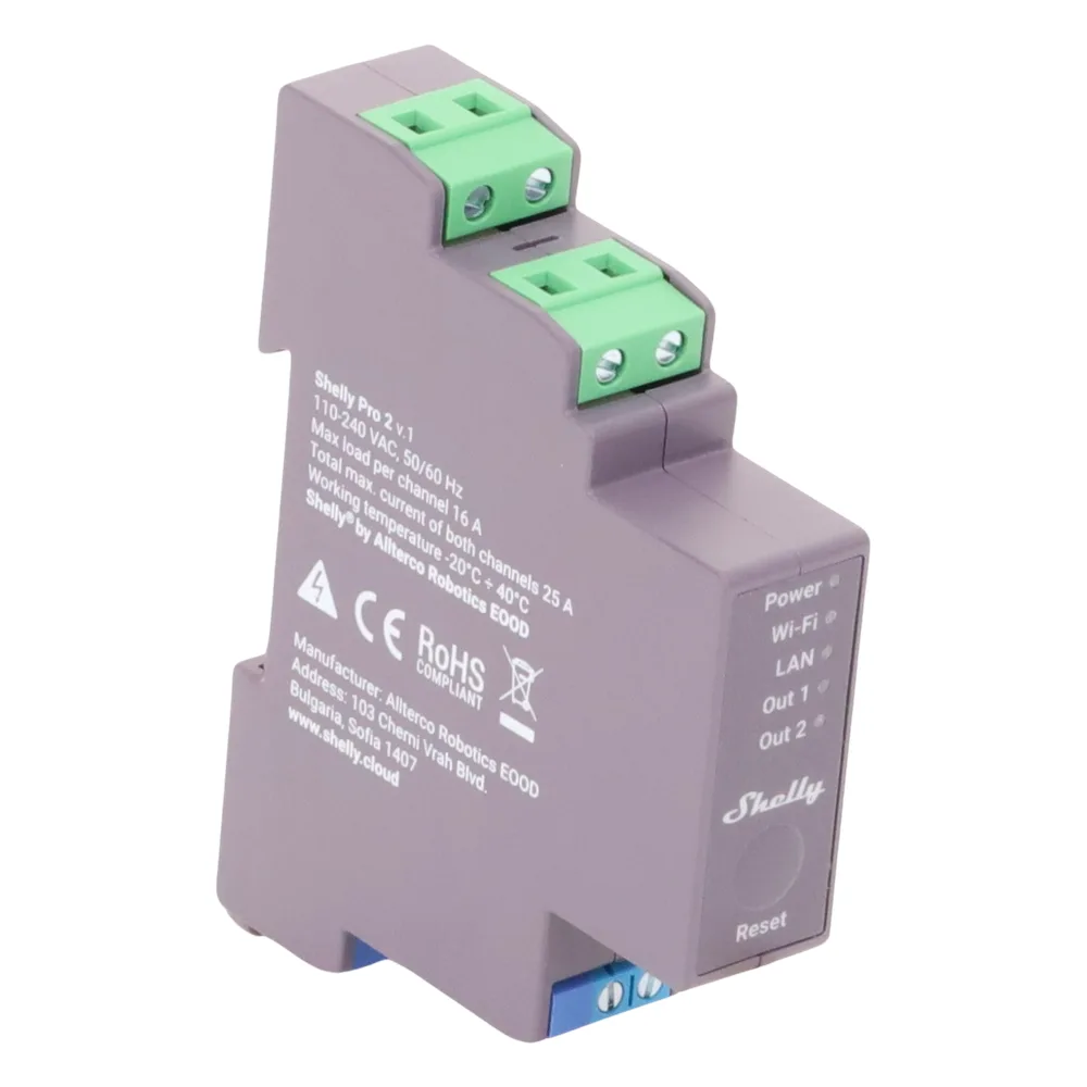 Relevador / Interruptor WIFI/ Industrial y residencial inteligente / Hasta 16A / Soporta Google /Alexa / Nube P2P y control Local / 2 canales y puerto ethernet – vista 3