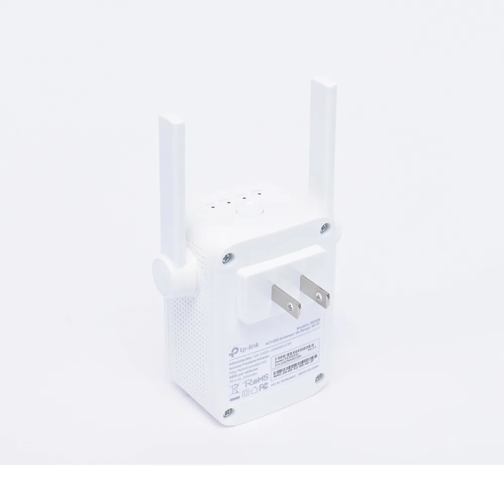 Repetidor / Extensor de Cobertura WiFi AC, 1200 Mbps, doble banda 2.4 GHz y 5 GHz, con 1 puerto 10/100 Mbps, con 2 antenas externas – vista 4