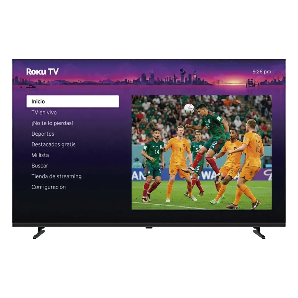 ROKU SmartTV QLED 58 Pulgadas / 4K UHD / Dolby Audio / 3 puertos HDMI / WiFi / VESA 200x200 mm – vista 2