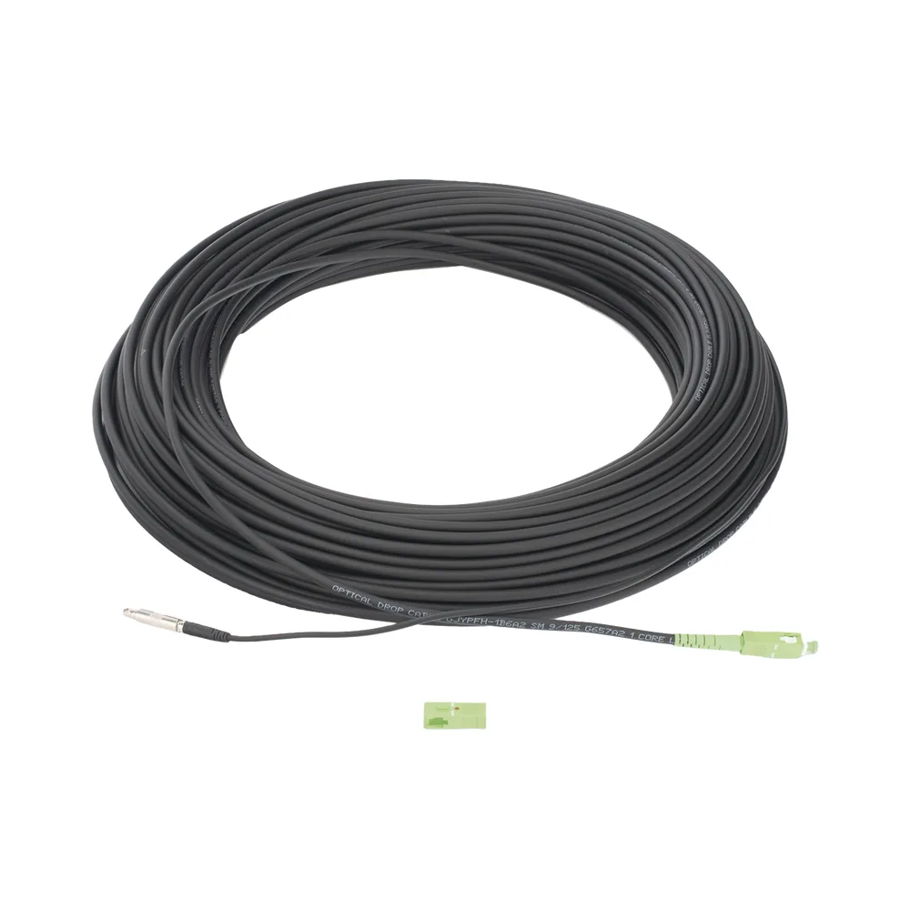 Rollo de Fibra Óptica Drop Redonda G657A2 Monomodo Simplex de 100 Metros (328.08 Pies) con Conectores SC/APC-SC/APC para Instalaciones Aéreas, Subterráneas o a la Intemperie – vista 4