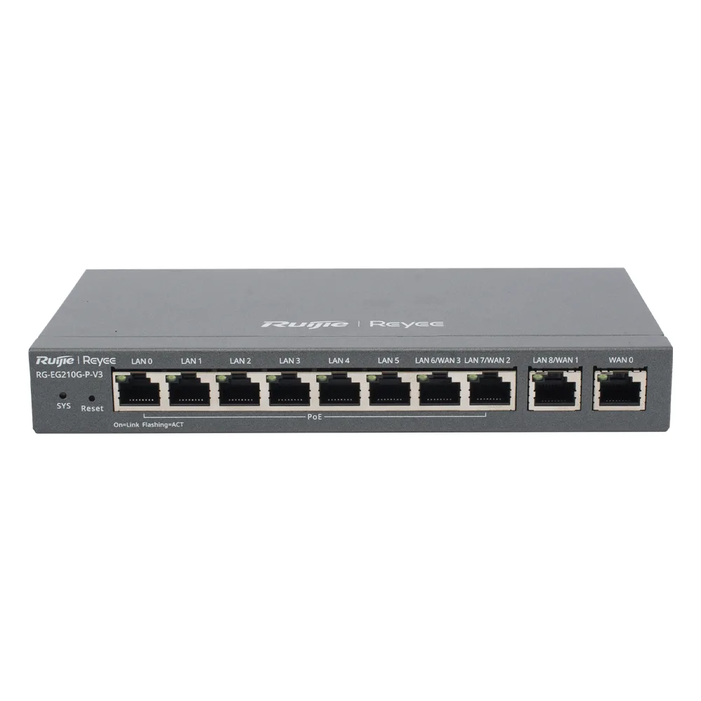 Router Balanceador con Función SD-WAN, PoE+ hasta 110 Watts, Hasta 4 Servicios de Internet y hasta 200 clientes con desempeño de 1 Gbps