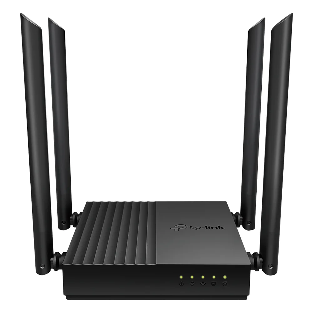 Router Inalámbrico AC 1200 / Doble Banda MU-MIMO / 1 puerto WAN 10/100/1000 Mbps / 4 puertos LAN 10/100/1000 Mbps / Compatible con EasyMesh / Administración Web o App Tether – vista 2