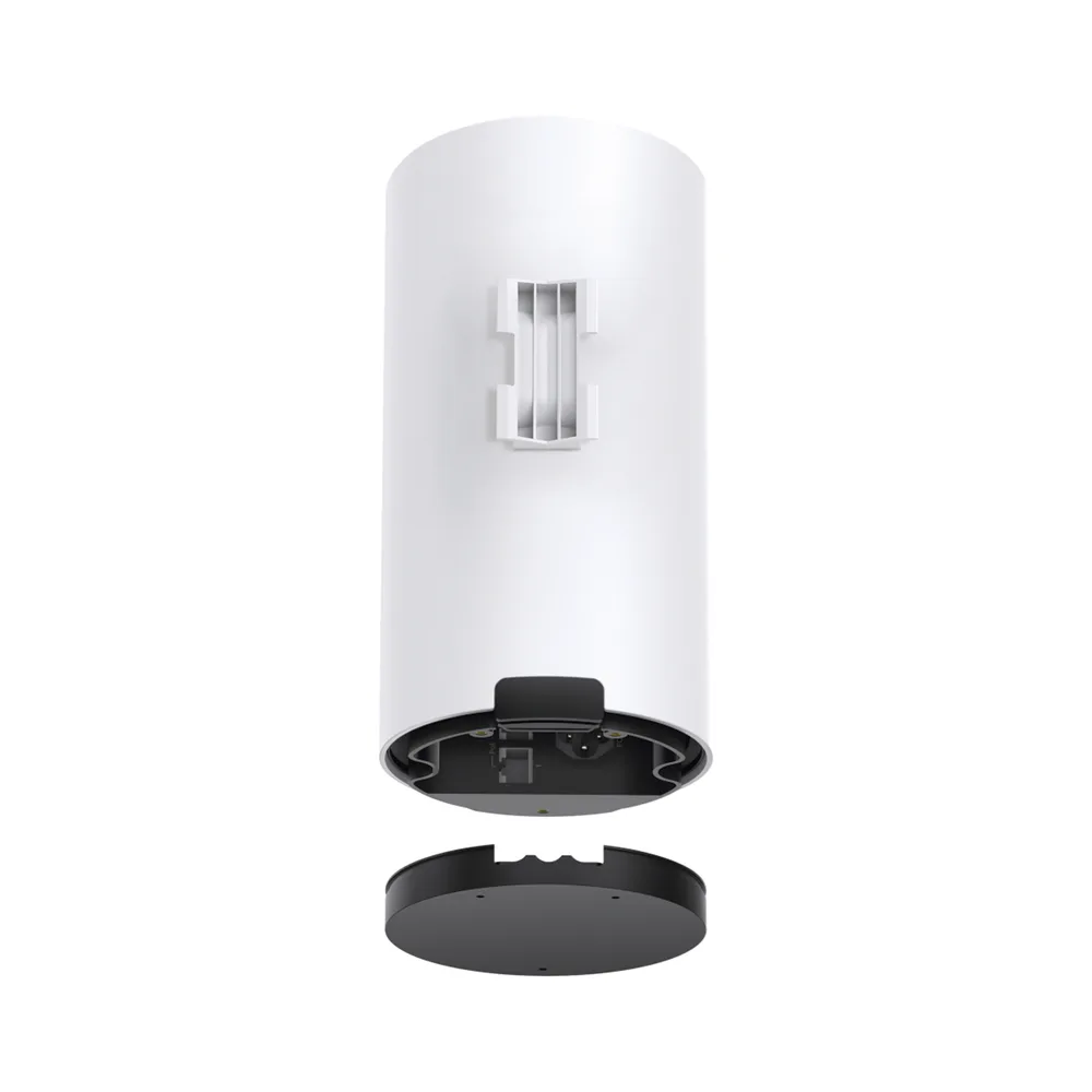 Router Inalámbrico MESH Exterior para Hogar / Doble Banda Wi-Fi 6 AX3000 Mbps / 2 Puerto Gigabit WAN/LAN / Puertos PoE 802.3 af/at Entrada / 2 Antenas Internas / Protección IP65 / Administración Mediante la App Deco (iOS, Android) – vista 2