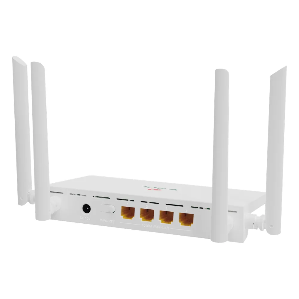 Router Inalámbrico WiFi 6 / 4 puertos LAN Gigabit/ Soporta MESH con las ONUs WiFi 6 de V-SOL / Diseño Compacto – vista 4