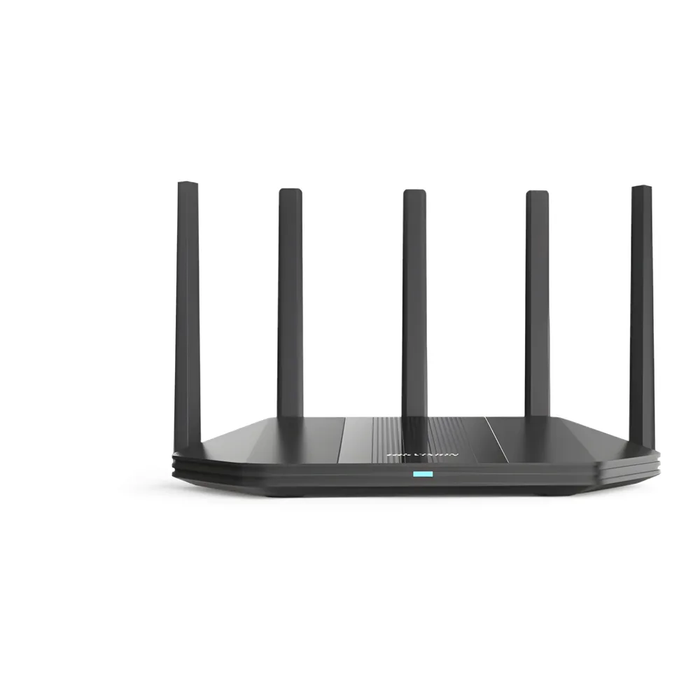 Router Inalámbrico / Wifi 6 / Hasta 3000 Mbps / MESH / Doble Banda AC (2.4 GHz y 5 GHz) / 4 Puertos 1000 Mbps /  5 Antenas Omnidireccional / Interior / Beamforming Optimizado /  Administración Gratuita desde la Nube – vista 2