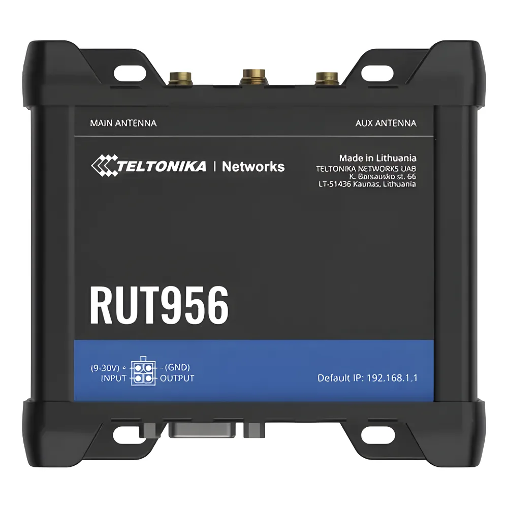 Router Industrial LTE 4G Profesional / 150 Mbps Cat 4 / 4 Puertos Ethernet / RS232 RS485 / WiFi / Doble SIM / GNSS – vista 2