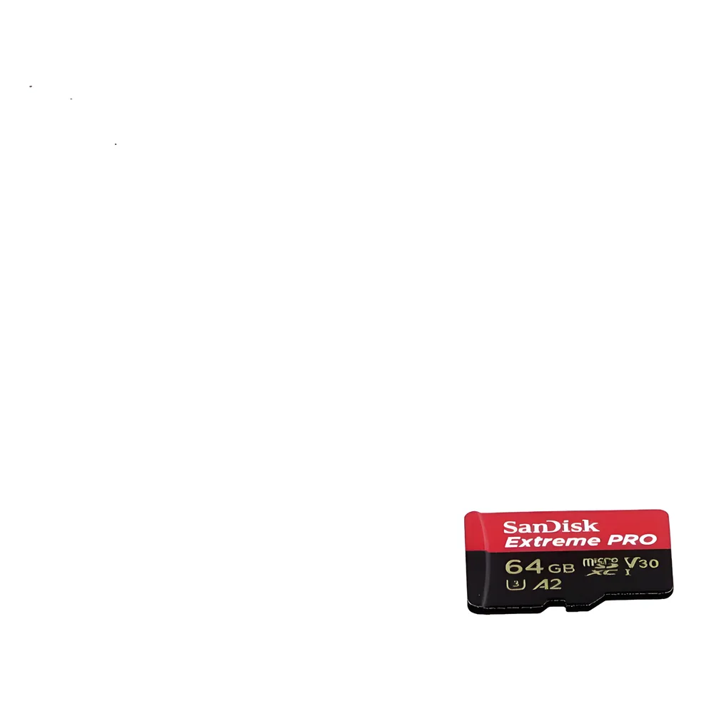 SANDISK EXTREME PRO MICROSD CARD 64GB, INCLUYE ADAPTADOR – vista 2