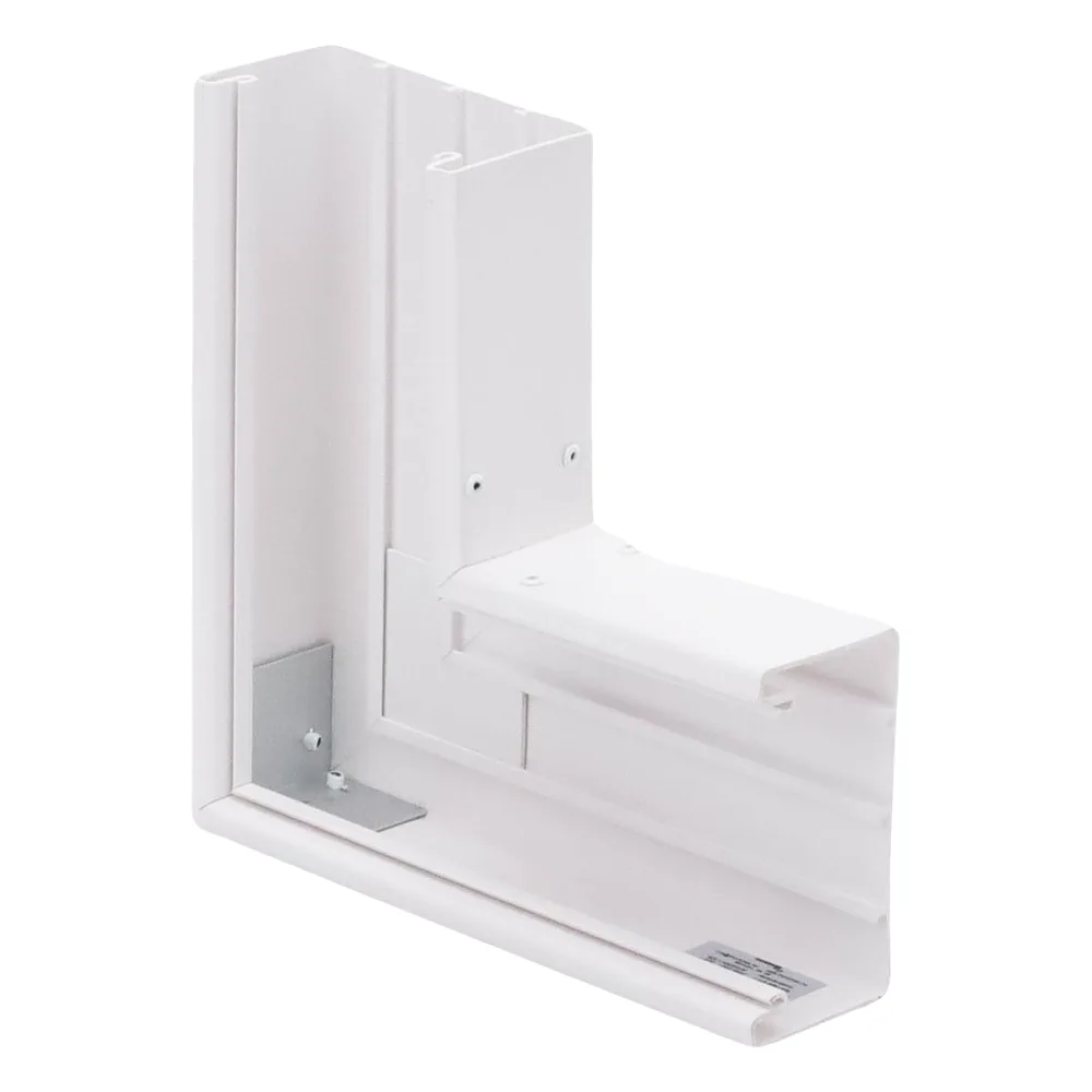 Sección en "L" color blanco de PVC auto extinguible,  para canaleta TEK100 (5576-12100) – vista 4