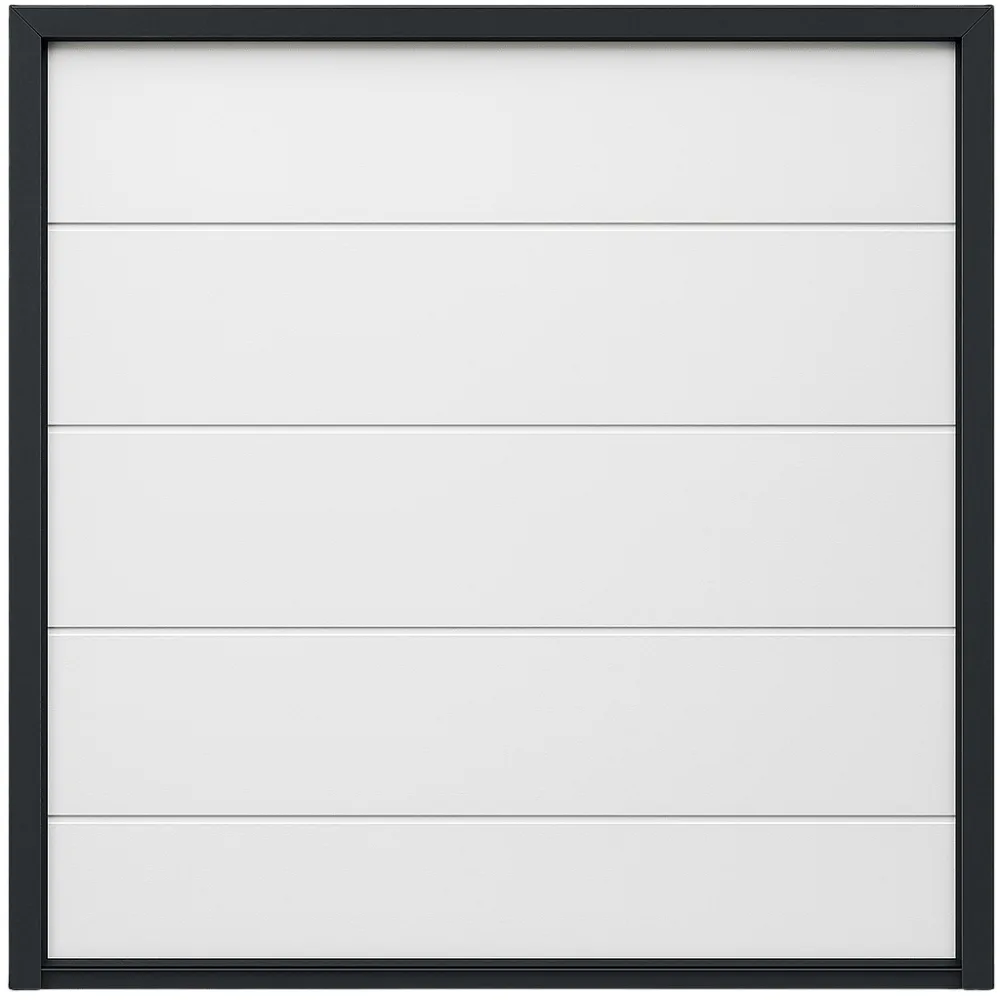 Seccion para puerta de Garage / Lisa / Linea Central / Panel de 18" / Color blanco / Para APDOOR98 / Estilo Americana.