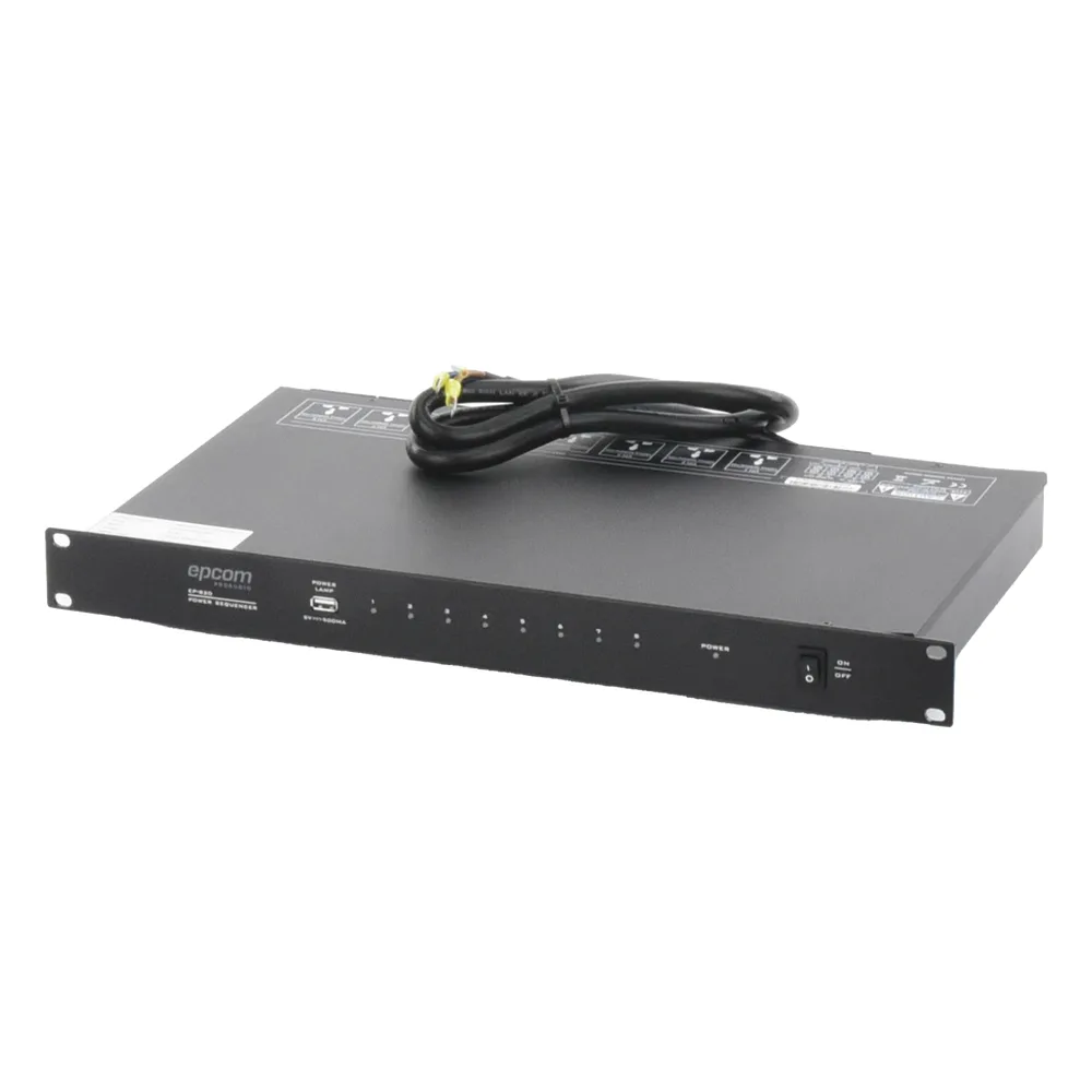 Secuenciador de Potencia | 8 Salidas | Delay de activación de 1 segundo | Recomendado para rack de amplificación, Videowall, o equipos de alta potencia. – vista 3