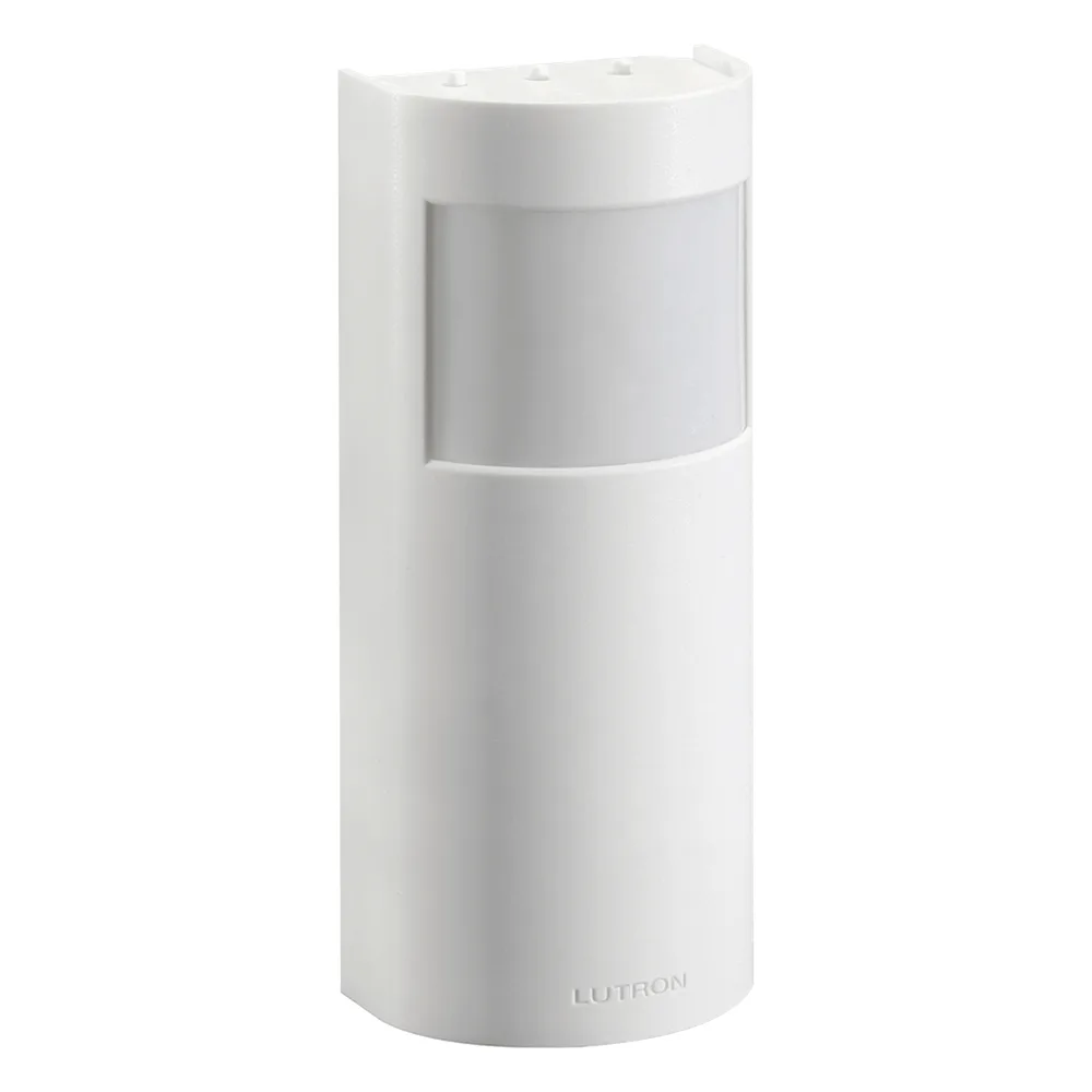 Sensor de ocupación y vacancia inalámbrico para pasillo, PIR de haz largo y angosto, cobertura hasta 45.7 m, a batería, compatible con RadioRA 2, RA2 Select, RadioRA 3 y Vive
