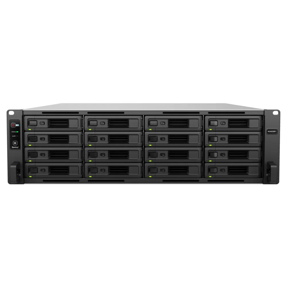 Servidor de Almacenamiento RackStation RS2825RP+ | 16 Bahías | 3U | Hasta 560 TB | Rendimiento 3,519/1,790 MB/s | Fuentes de Alimentación Duales | Expansión PCIe | Compatible con Virtualización y Vigilancia. – vista 2