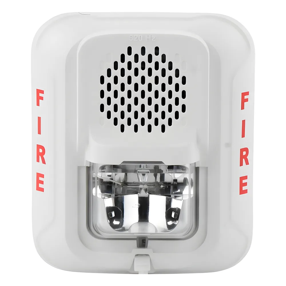 Sirena de Baja Frecuencia con Lámpara Estroboscópica / a 2 Hilos / Montaje en Muro / Configuración Estroboscópica Seleccionable / Color Blanco – vista 4