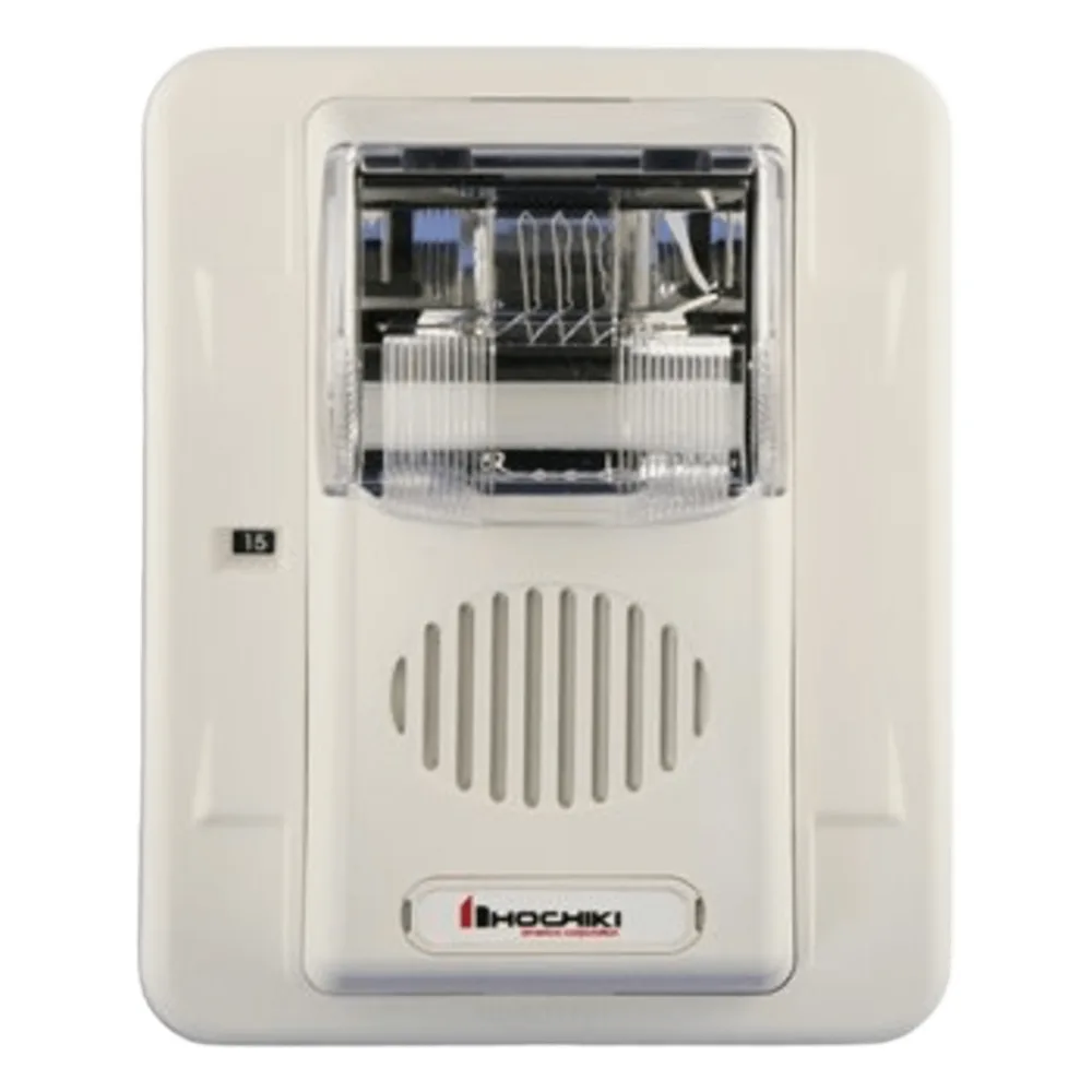 Sirena Estrobo, 24 Vcd, Multi-Candela 15 hasta 110 cd, Montaje En Pared, Color Blanco, Serie HEC3 (0500-06030)