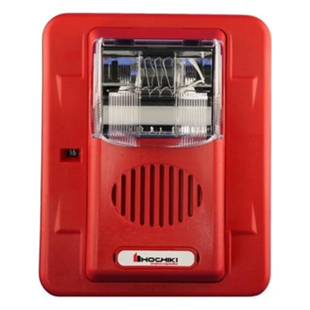 Sirena Estrobo, 24 Vcd, Multi-Candela 15 hasta 110 cd, Montaje En Pared, Color Rojo, Serie HEC3 (0500-06020), Hochiki – vista 2