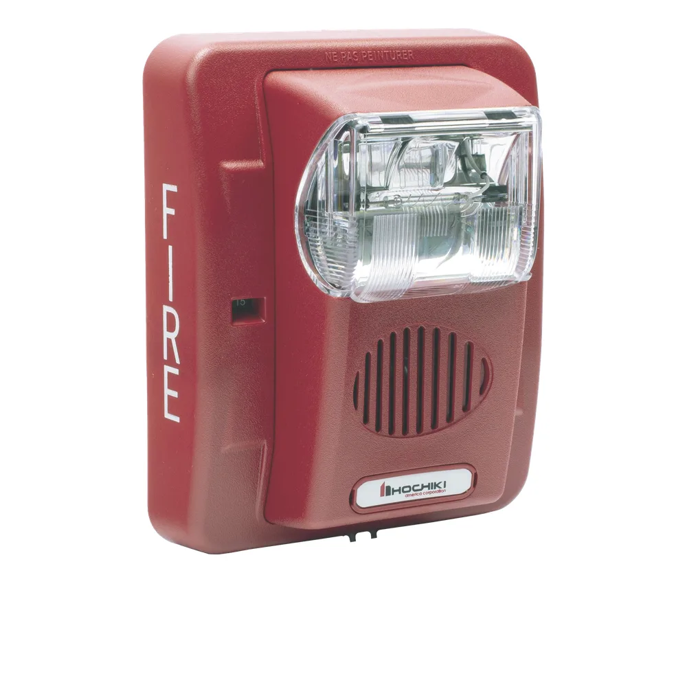 Sirena Estrobo, 24 Vcd, Multi-Candela 15 hasta 110 cd, Montaje En Pared, Color Rojo, Serie HEC3 (0500-06020), Hochiki – vista 3