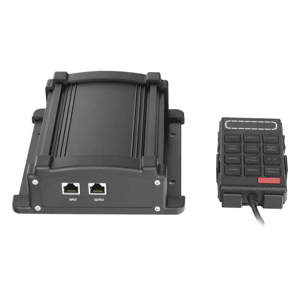 Sirena Vehicular de 100W de Potencia Con Controlador Unimando, Micrófono, Control de Tonos y Patrones de destello de Barras de Luces Serie X67 / X75 – vista 2