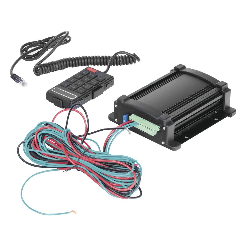 Sirena Vehicular de 100W de Potencia Con Controlador Unimando, Micrófono, Control de Tonos y Patrones de destello de Barras de Luces Serie X67 / X75 – vista 4