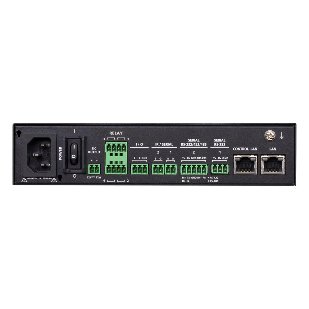Sistema de control ATEN| Caja de control compacta Gen. 2 | CPU de cuatro núcleos | 2/1 GB de memoria | Monitor LCD | LAN doble y aislada – vista 3