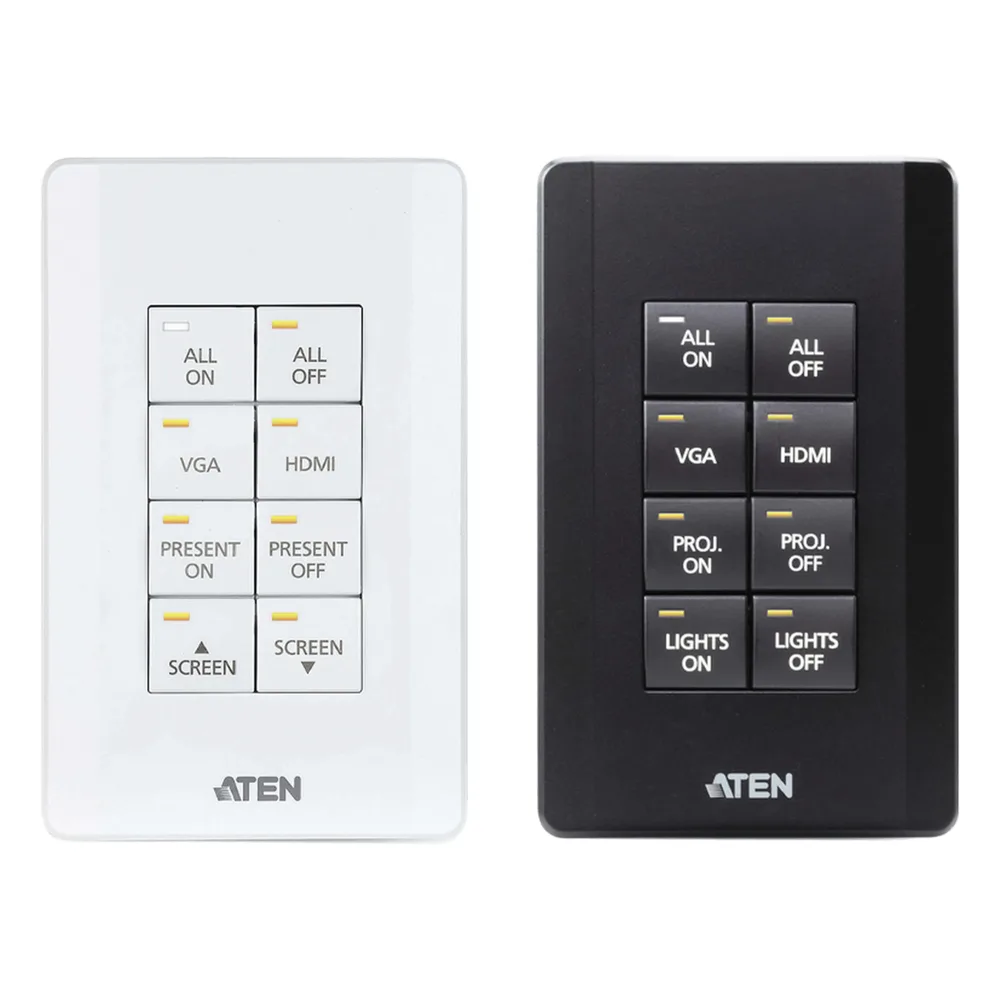 Sistema de control ATEN | Teclado de 8 botones (EE. UU., 1GANG) | BLANCO |