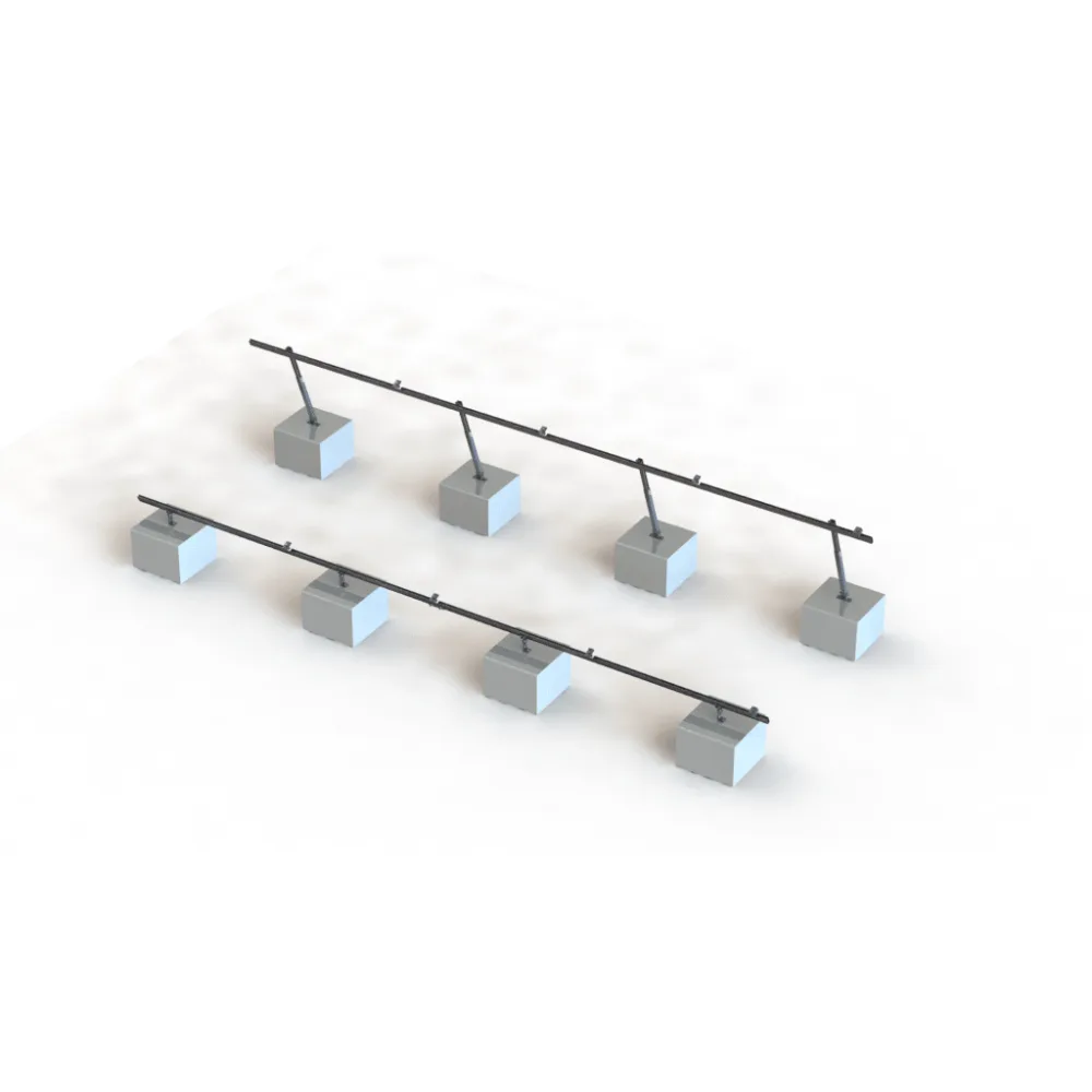Sistema de Montaje Solar VEKTOR21 / Estructura Ajustable Aluminio AL6005-T5 / Patas Frontales y Ajustables / Ángulos 10°-30° / Torque 11-13 Nm – vista 2