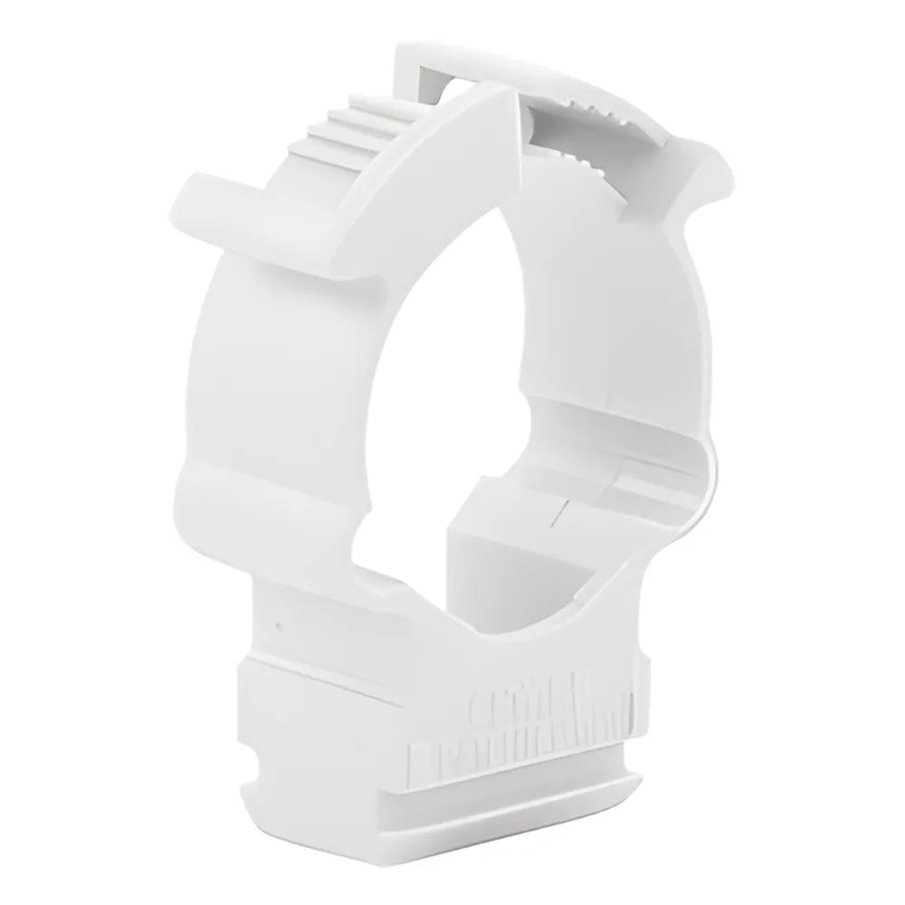 Soporte de collar (Abrazadera), PVC Auto-extinguible, cerrado para tubería de 20 mm – vista 4