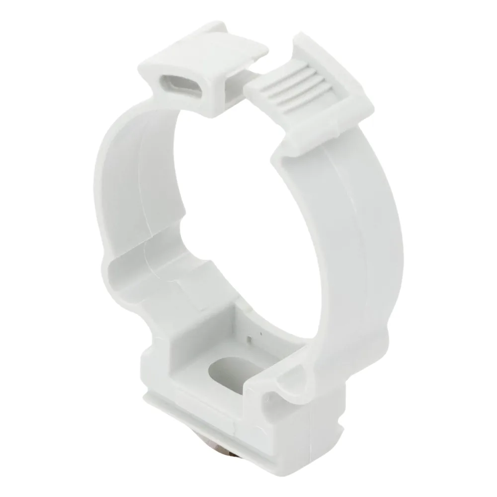 Soporte de collar (Abrazadera), PVC Auto-extinguible, cerrado para tubería de 32 mm – vista 5