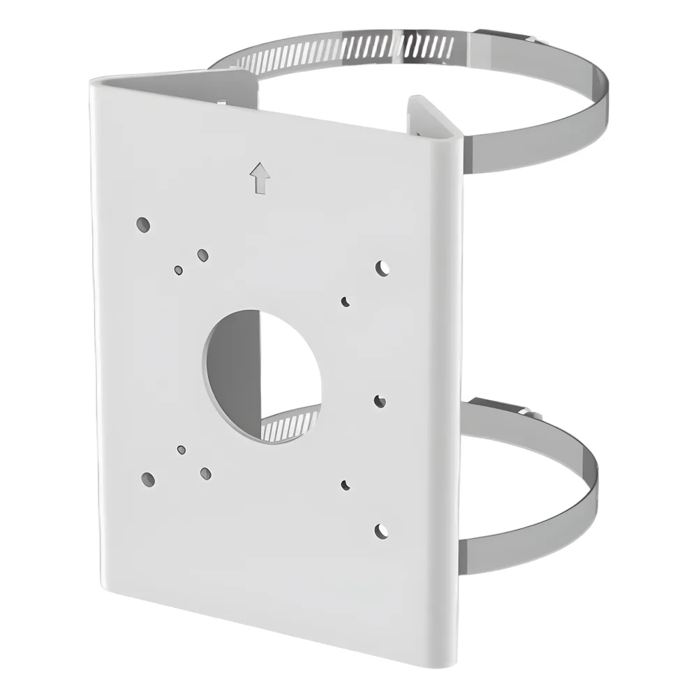Soporte de Poste / Aluminio y Acero Inoxidable / Carga 4 kg / Poste 65-152 mm / Serie 35 / Interior y Exterior