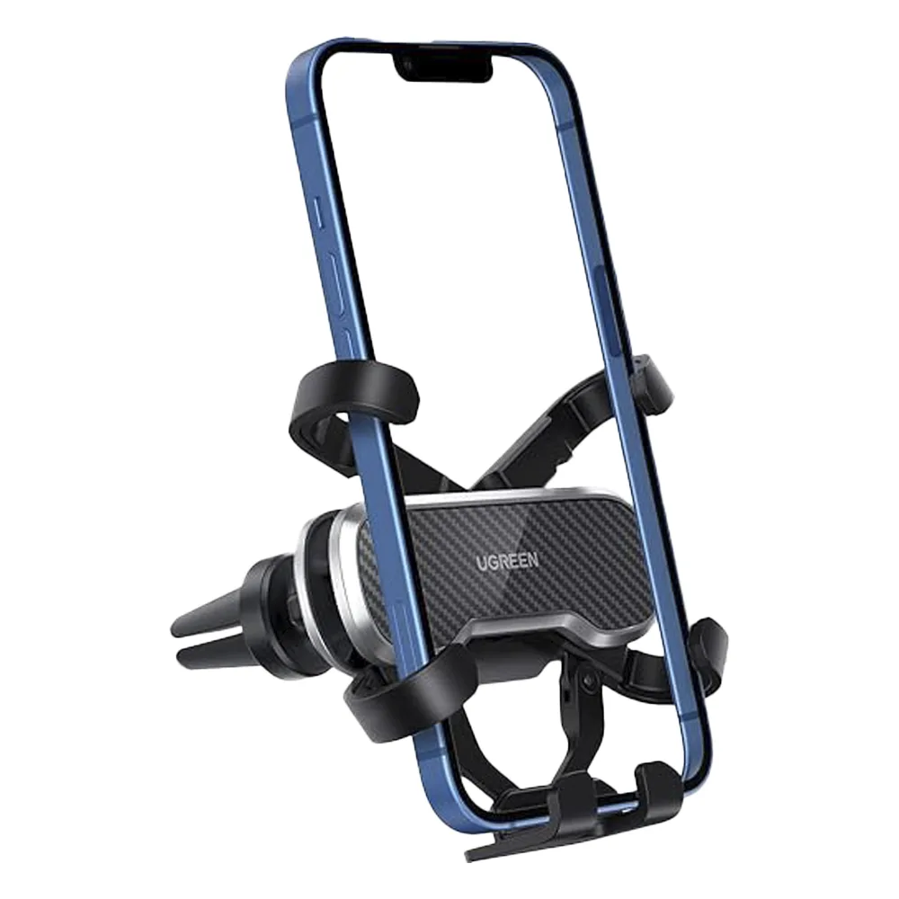 Soporte de Teléfono para Rendija de Ventilación | Tecnología Gravity Drive | Rotación de 360° | Suspensión por Goma | 5 Puntos de Sujeción | Compacto | Ajustable | Estable | Compatible con Rejilla de Ventilaci – vista 2