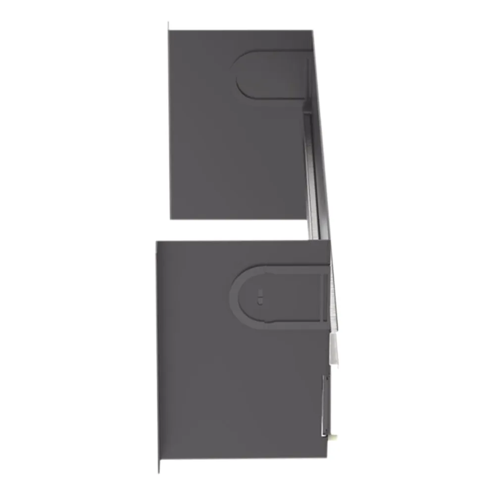 Soporte Industrial Para Instalar Equipos de Montaje en Riel DIN, Para Racks o Gabinetes Estándar de 19in, de 4UR, Color Negro – vista 3