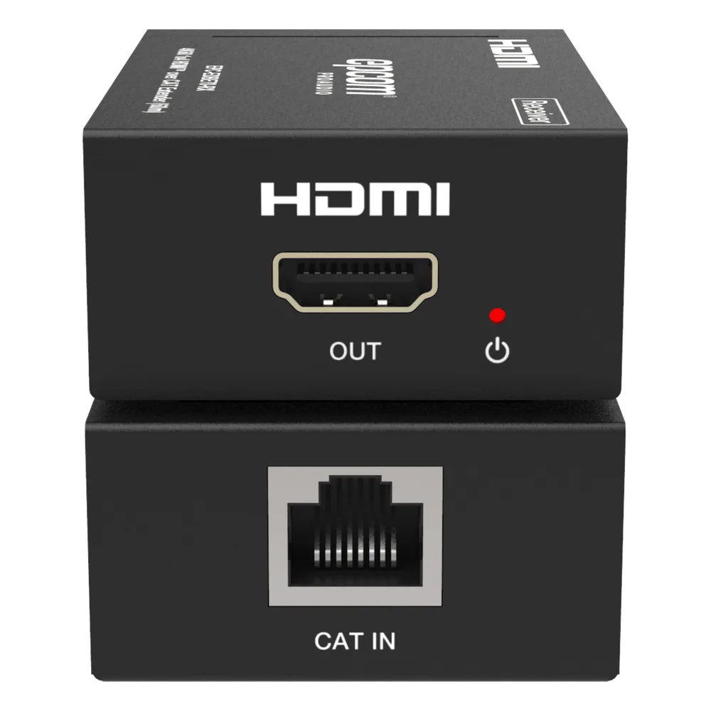 Splitter Extensor 1x4 | 4K@60Hz a 60m | 4K@30Hz a 70m | Cable Cat6 | EDID | HDCP 2.2 | Salida Loop – vista 3