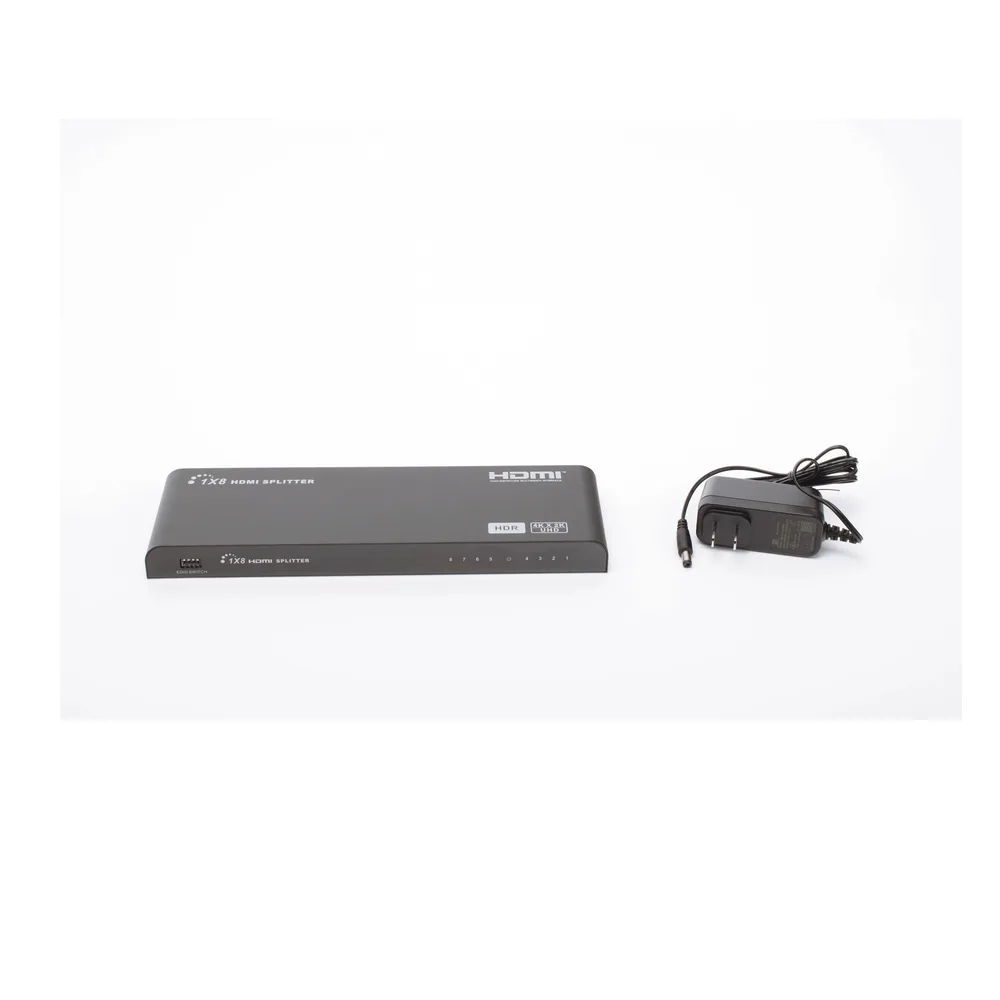 Splitter HDMI 4K de 1 Entrada a 8 Salidas (Simultaneas) | Soporta 4K×2K | Ajuste de resoluciones EDID | HDR | HDMI 2.0 |  HDCP 2.2 | Permite mezclar pantallas en 4K y 1080P – vista 5