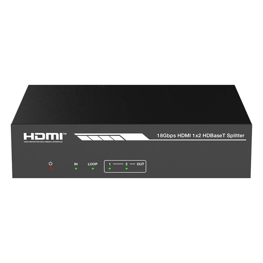 Splitter mas Extensor de Video | 1x2 | ProAV | HDBaseT™ | 120m en 4K@60Hz | 150m en 1080p@60Hz | Cat6/6a/7 | Gestión Avanzada EDID | Control IR y RS232 | PoC | Salida de Audio – vista 5