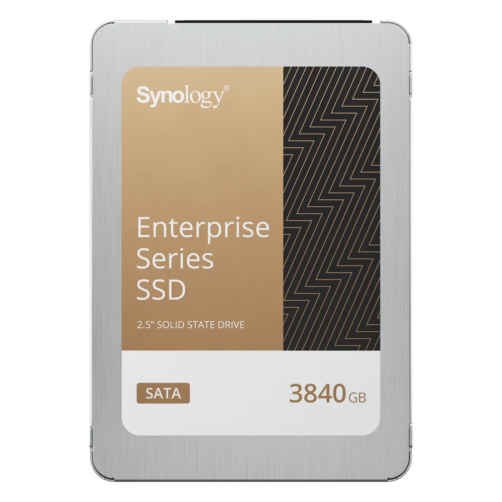 SSD SATA de 2,5" Serie Enterprise |  3840 GB | Alto Rendimiento Estable | Resistencia Empresarial | Protección de Datos Integral | Análisis de Vida Útil | Compatibilidad con Synology DSM | Garantía de 5 Años