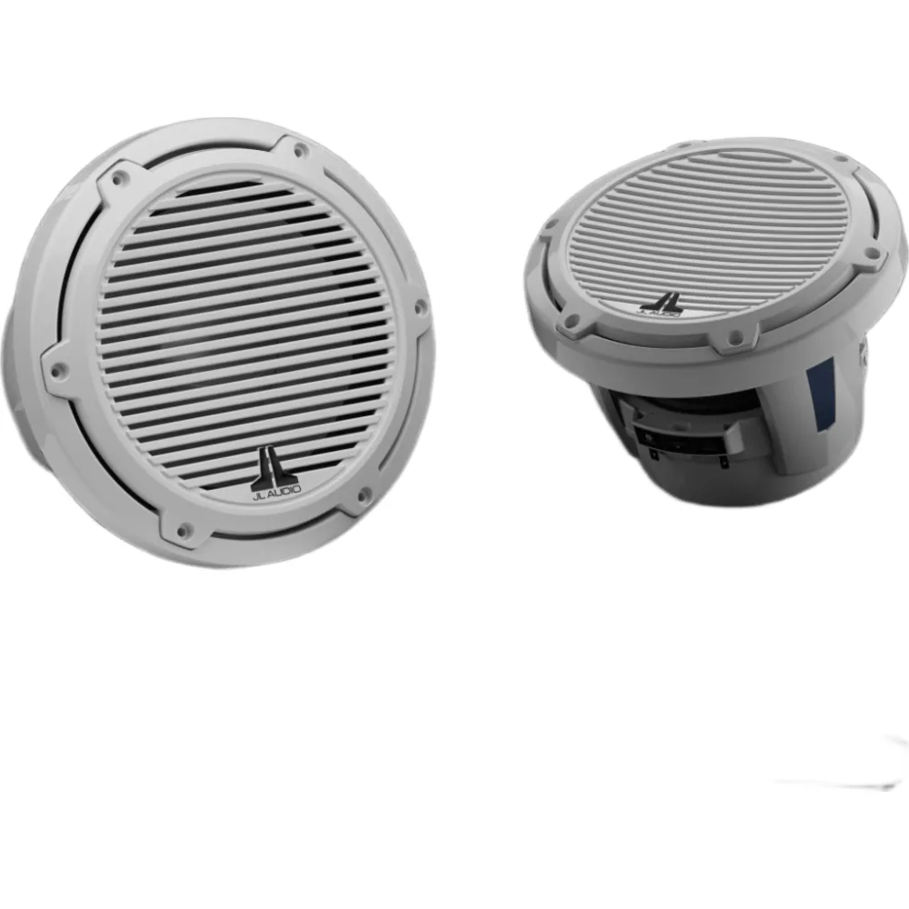 Subwoofer Náutico 8" / 200 W RMS / 4 Ω / Polipropileno Relleno de Mica / Deflector Infinito o Caja Sellada / Rejilla Clásica Blanca / Marino IPX6