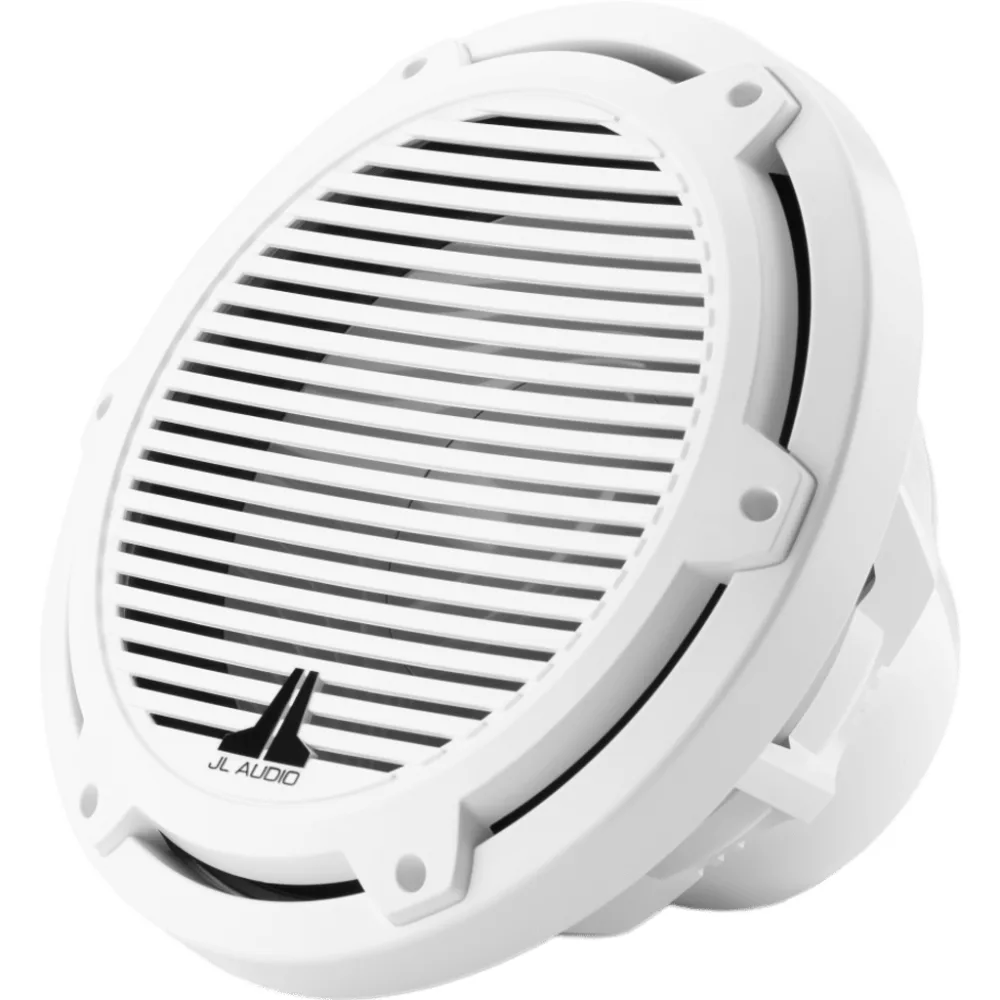 Subwoofer Náutico JL Audio M3 10" / Deflector Infinito / 175 W RMS / 4 Ω / Cono de Polipropileno Relleno de Mica / Rejilla Clásica Blanca