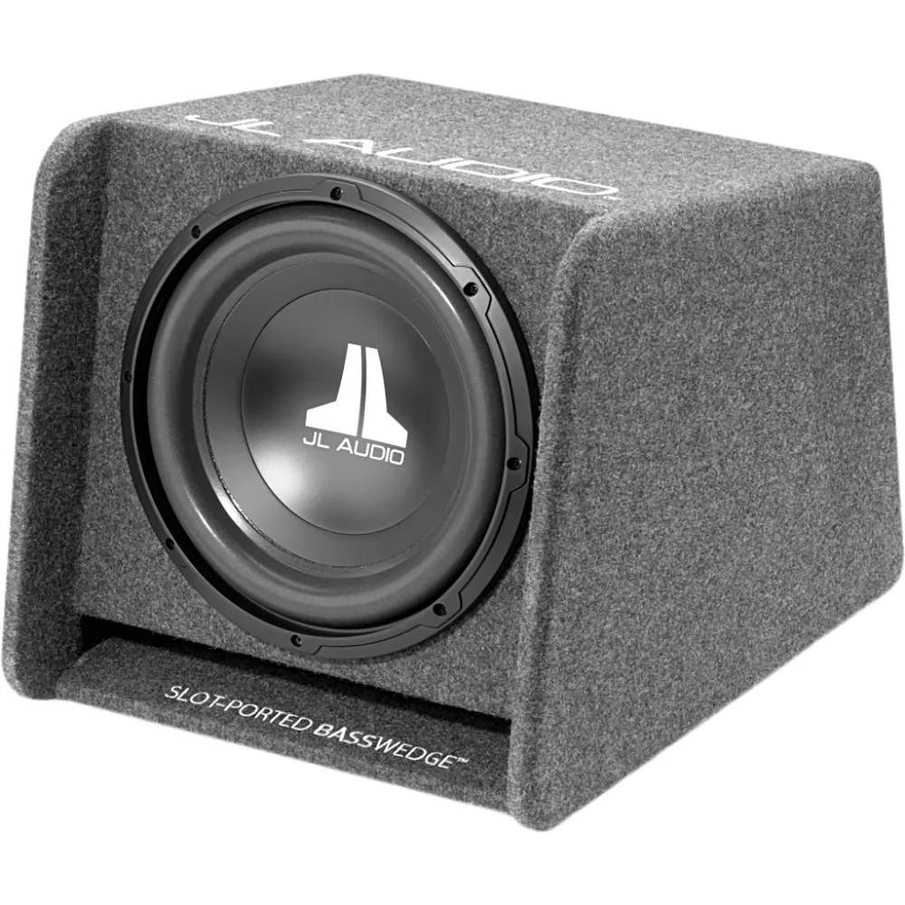 Subwoofer para automóvil / Carcasa BassWedge™ / Driver W0v3 de 10 pulgadas (25.4 cm) / 300 W RMS / 4 Ohmios / Respuesta 30 Hz - 200 Hz / Perfil Bajo / MDF con Alfombra – vista 2