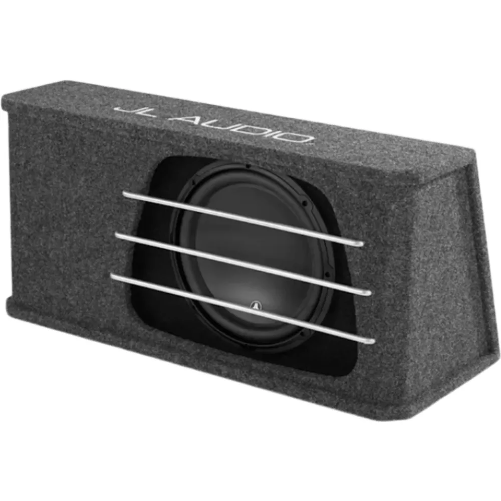 Subwoofer para Coche con Caja / 12″ (30.5 cm) / W3v3 / 500 W RMS / Impedancia 2 &Omega; / H.O. Wedge con Puertos de Ranura / Rejillas de Aluminio Incluidas / Terminal de Conexión de 5 Vías