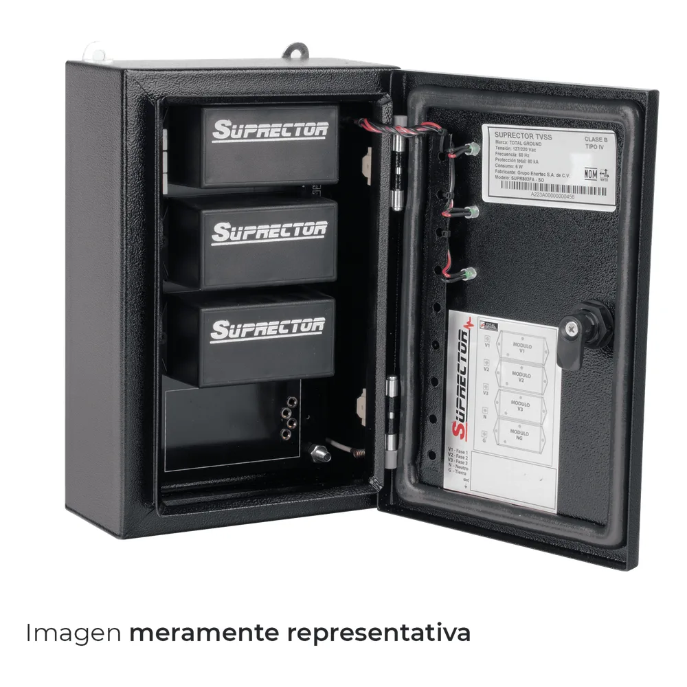 Supresor de Pico Clase B con Voltaje de Operación 127/220 Vca, 1 Fase, 120 KA. – vista 4